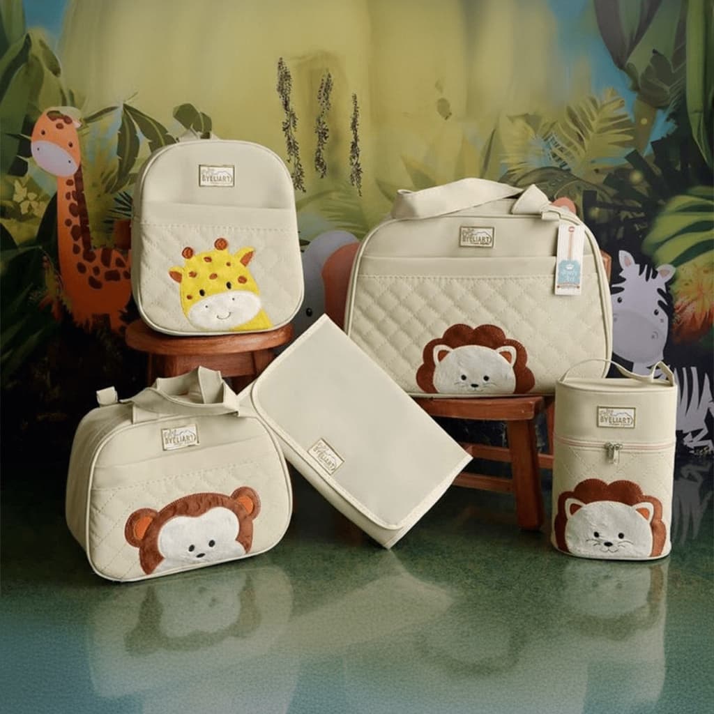 Bolsas Maternidade Kit Para Bebês e Recém Nascidos 5 Peças Reforçada