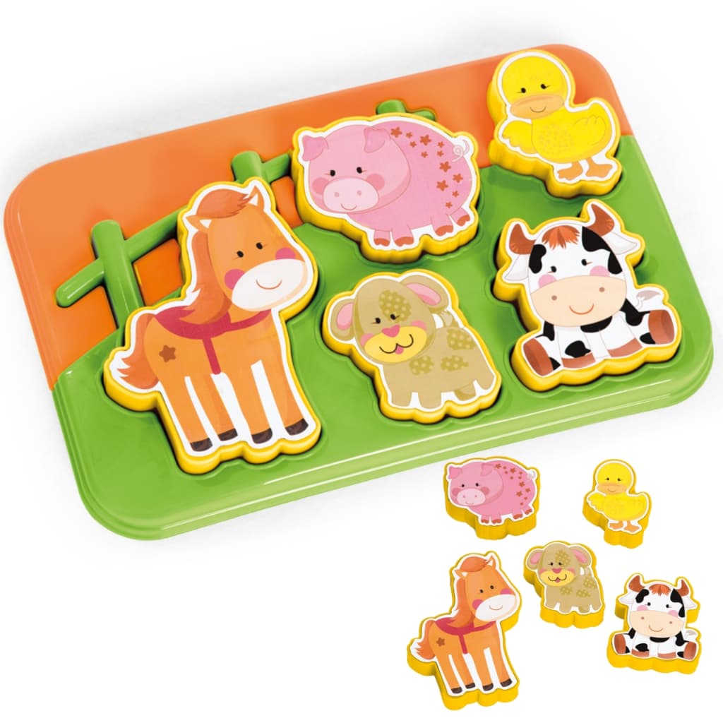 Brinquedo De Encaixar Para Bebê Com Peças Quebra-Cabeça De Animais Fazenda Brinquedos Educativos Para Crianças A Partir De 1 Ano