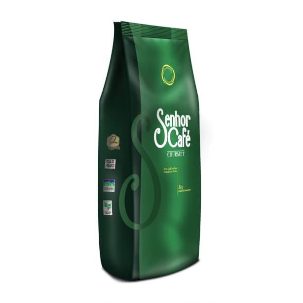 Café Em Grãos Torrados Selecionado 1kg Senhor Café Gourmet 100% Arabica Torra Média