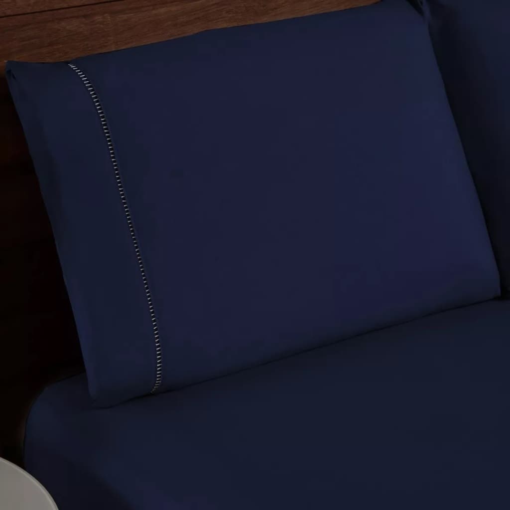 Jogo de Lençol Queen 3 Peças 400 Fios Cama Box Casal Micropercal Ponto Palito