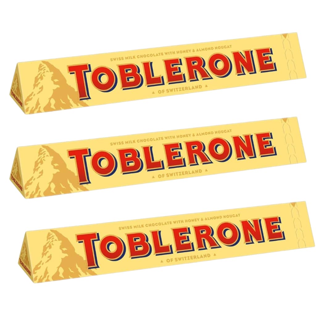 3 Chocolate Suíço Toblerone Ao Leite Importado Suíça 100g