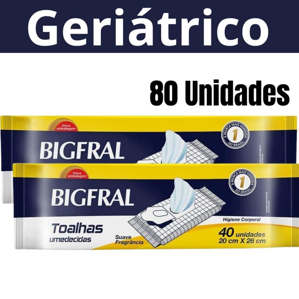 Toalhas Umedecidas Geriátricas Bigfral Suave 20x26 Premium Toalha Para Idoso