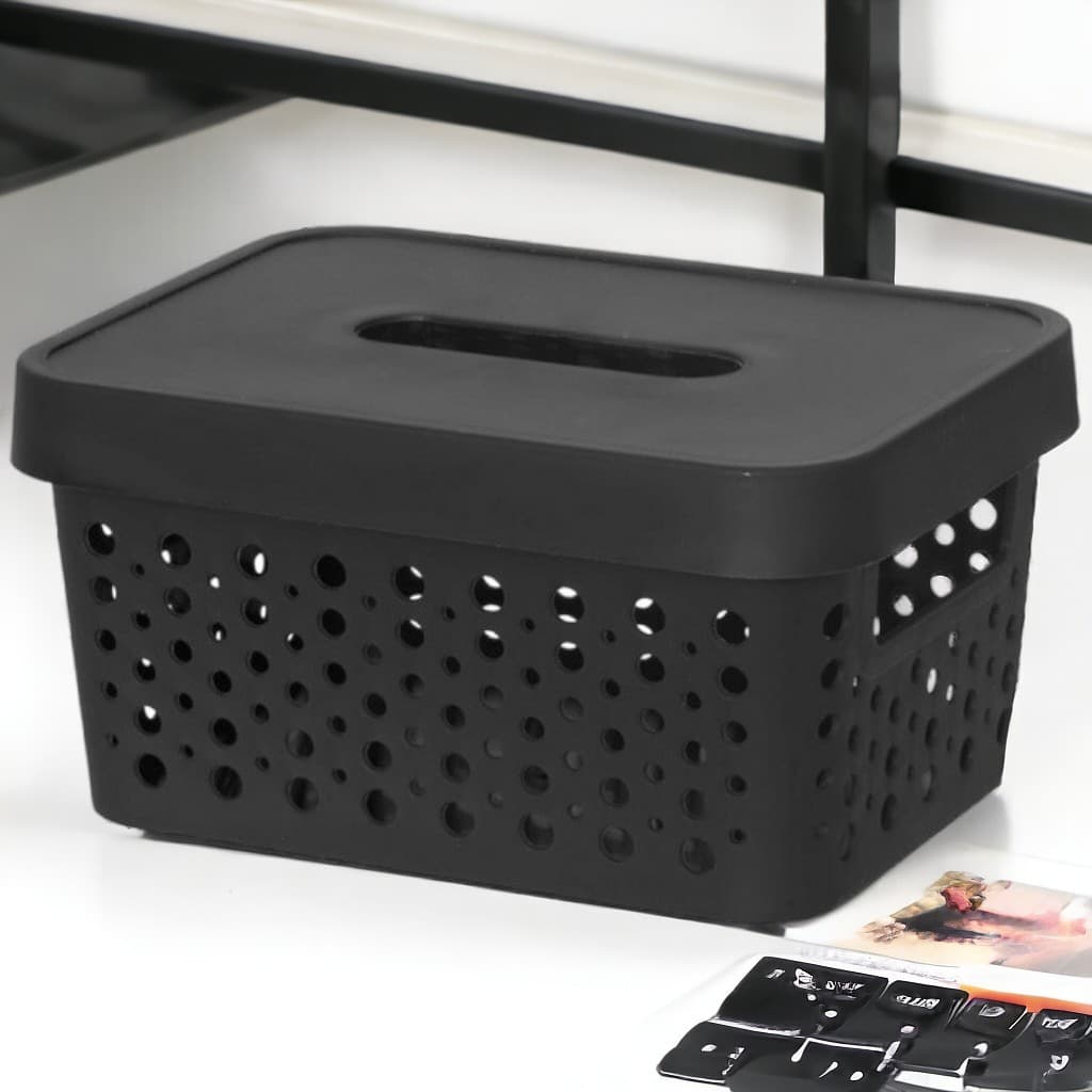 Cesto Organizador Multiuso 11 Litros Rattan Plástico Banheiro Cozinha em Promoção