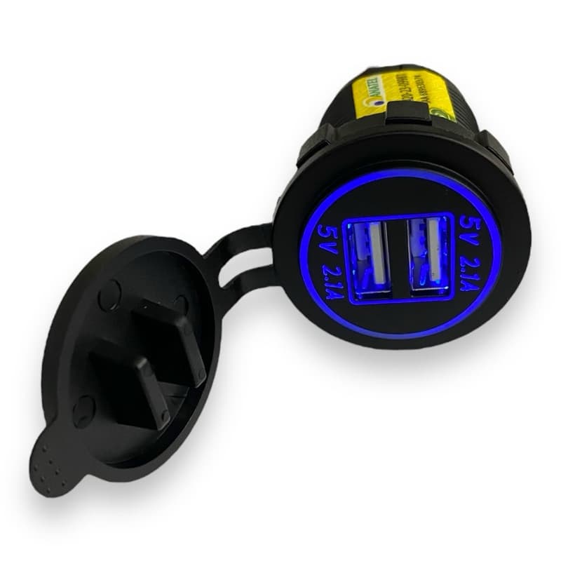 Carregador Tomada Usb Veicular 4.2A ( 2.1A + 2.1A ) usb padrão veicular carregamento turbo