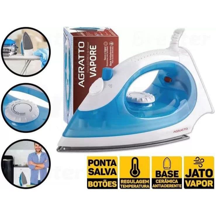 Ferro De Passar Roupa Elétrico a vapor Vapore