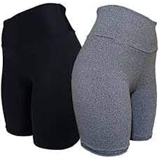KIT 2 Short Feminino Roupa De Academia Feminina Legging Fitness Zero Transparência Conjunto Meia Coxa
