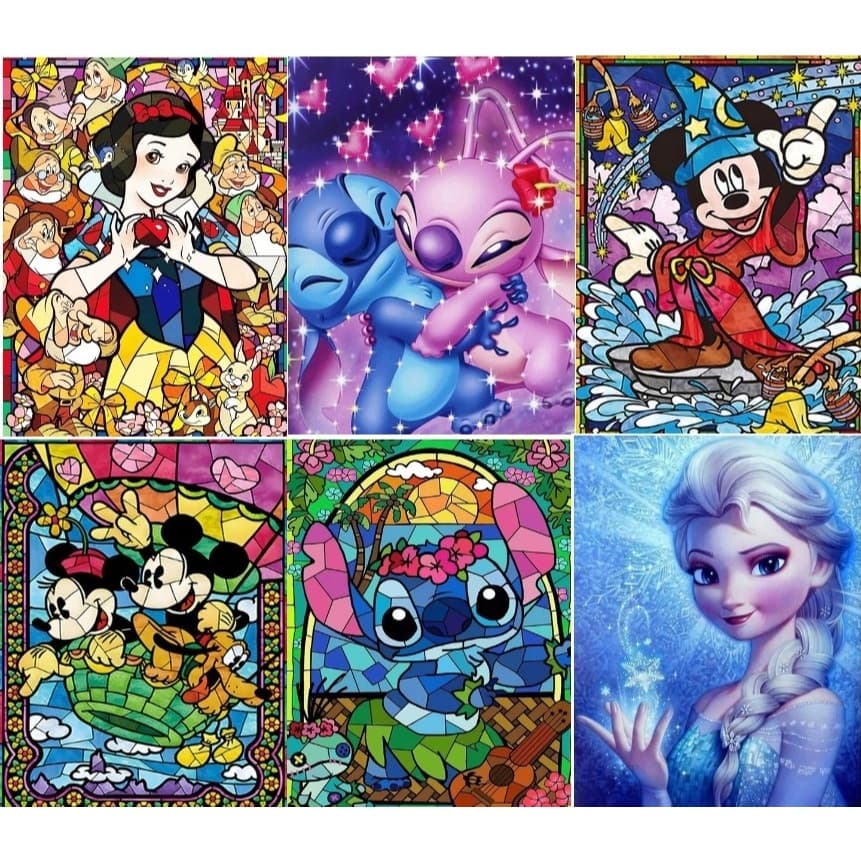 Kit Pintura Diamante 5D Completo  | Arte Terapêutica | Relaxante, Antiestresse e Quadros Variados