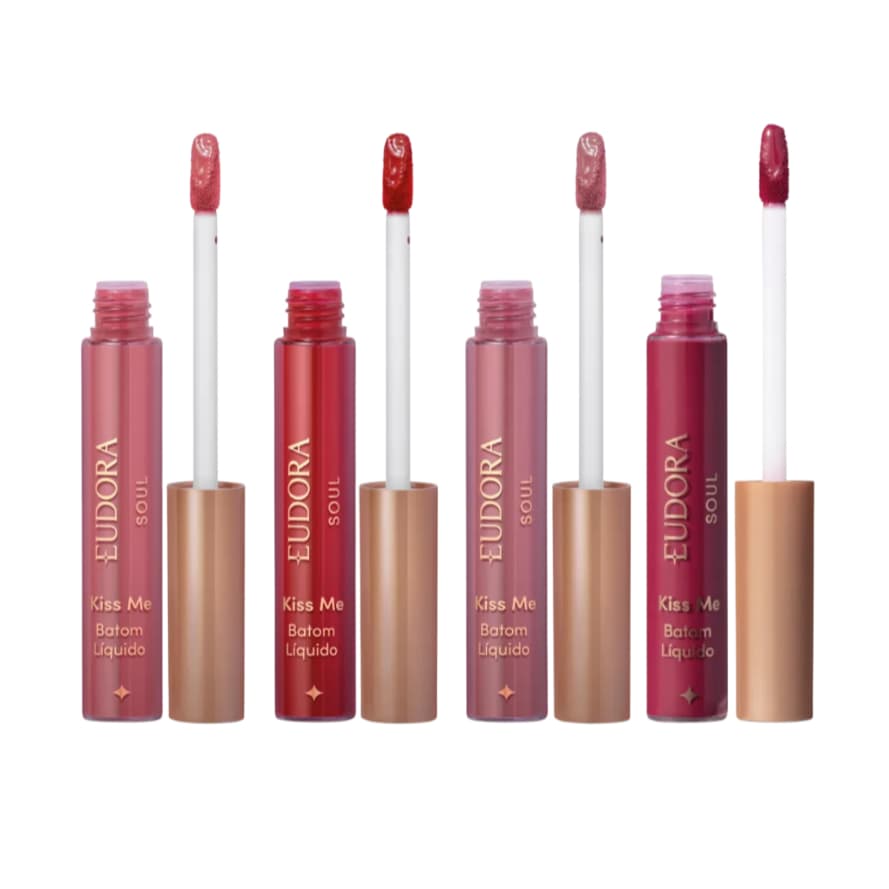 Batom Líquido Eudora Soul Kiss Me Semi Matte 5,2ml