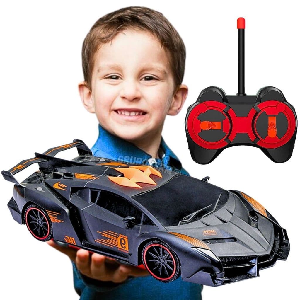 Carrinho de controle remoto grande bateria recarregável 7 Funções brinquedo presente menino criança