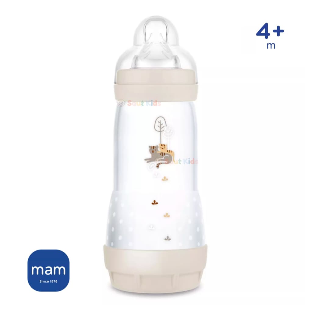 Mamadeira MAM Easy Start 320ml Bico N3 4+ meses Anticólica Bebê Menino Neutra