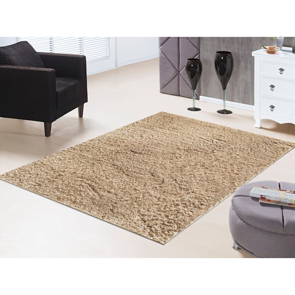 Tapete Silky 1,50 X 2,00 Quarto Sala 100% Antiderrapante Pelo Macio Ótimo Acabamento