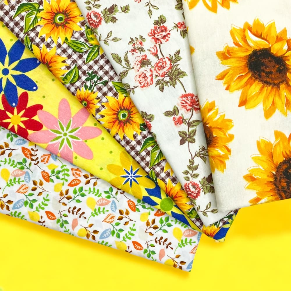 3 metros x 1.50 metros Tecido Tricoline Flores - Estampas Sortidas / Patchwork / Artesanato 100% Algodão