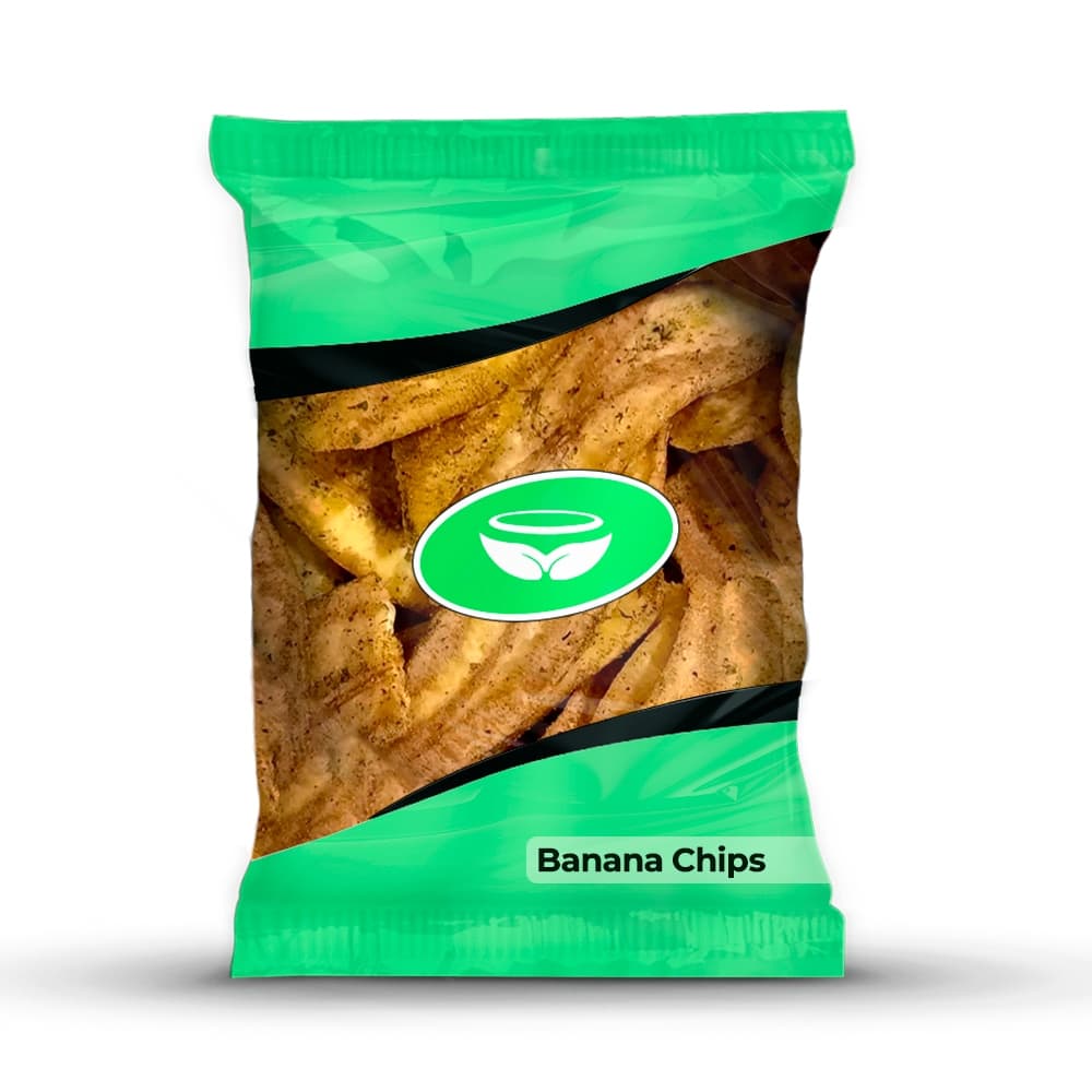 Banana Chips sabor Orégano - Snack Crocante Saudável Vegano Ótima Opção de Lanche Fitness 100g e 250g