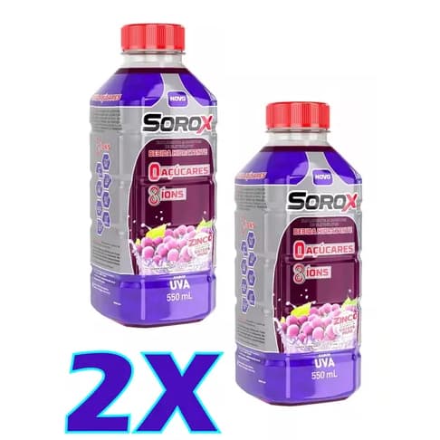 Kit 02 unidades Sorox Sabor Uva 550ml Cada