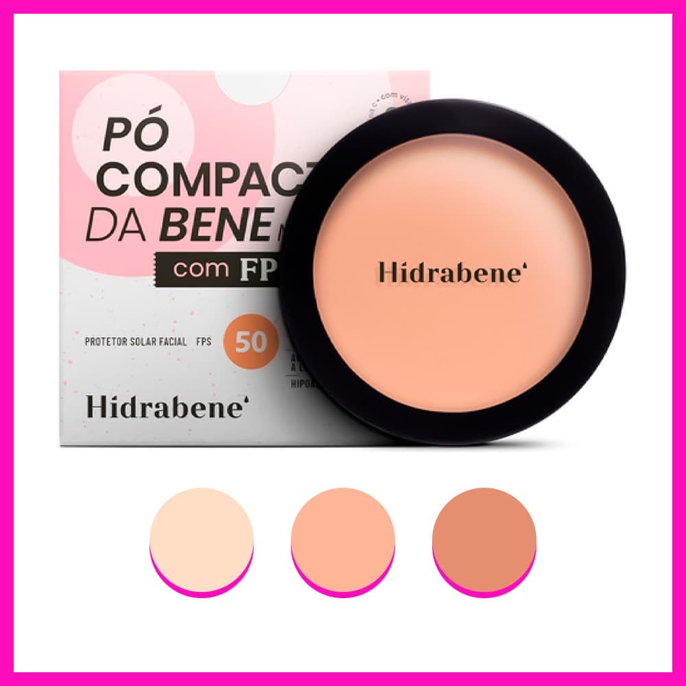 Hidrabene Pó Compacto da Bene Fps 50 10g (Protetor Solar Facial)