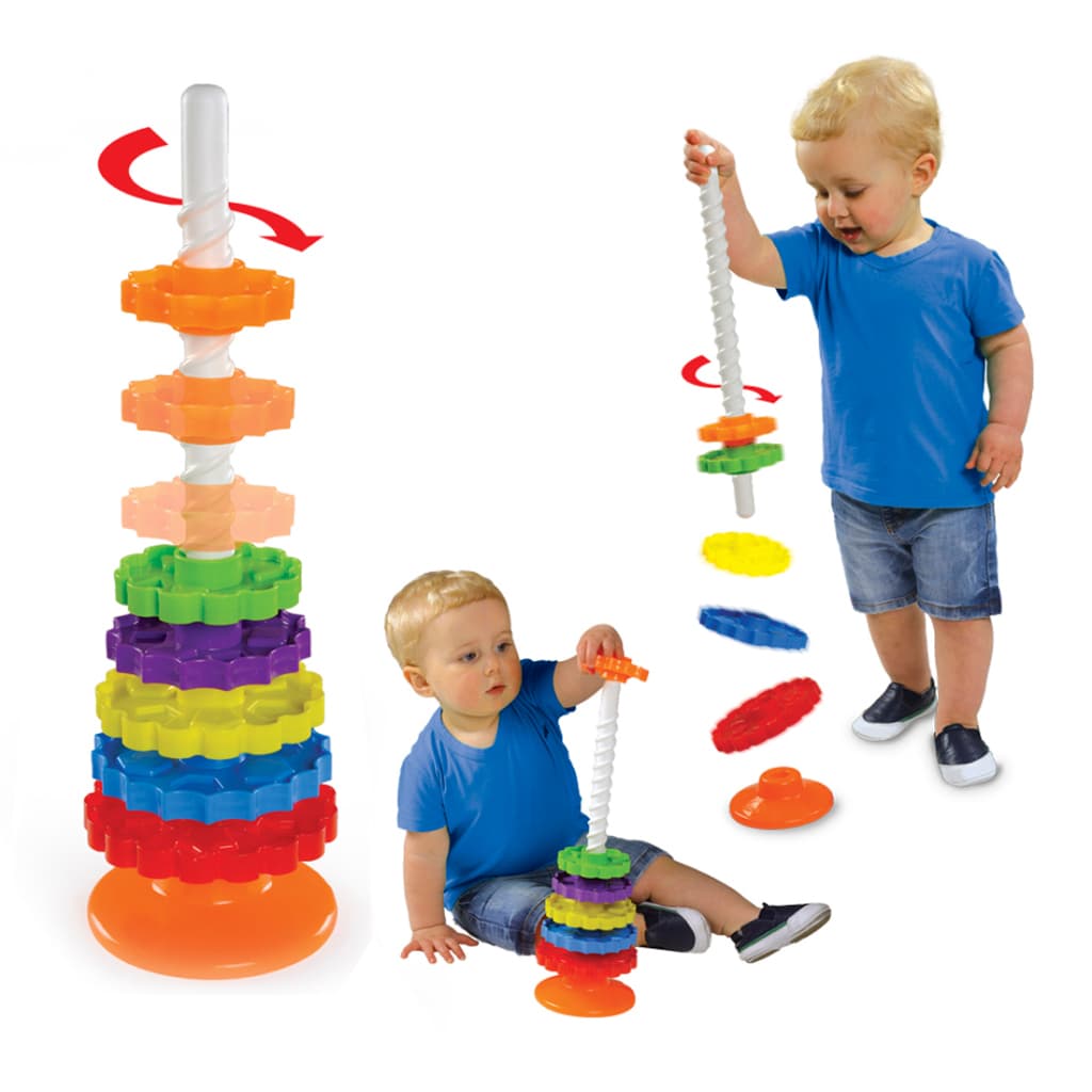 Brinquedo Giro Mágico da Dismat Para Bebê Educativos Infantil Blocos De Montar Brinquedo Para Autismo