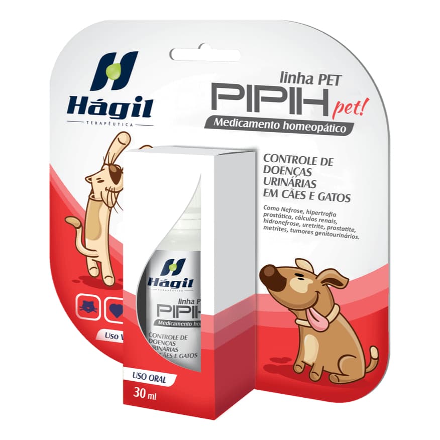 Pipih Controle Doença Urina Cães Gatos 30ml Hagil Pet