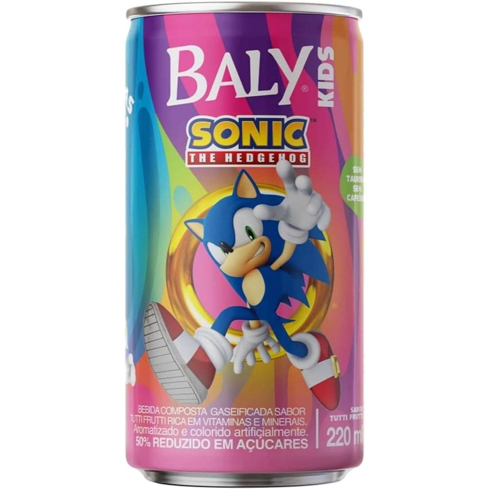 Kit com 6 Bebida Bally Tutti Fruti Kids 220Ml