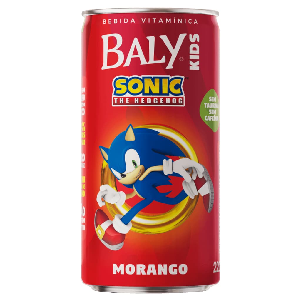 6 BEDIDAS BALY MORANGO KIDS 220ML