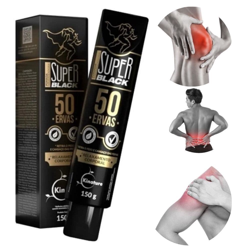 Pomada 50 Ervas massageadora alivio imediato de dor muscular e articular