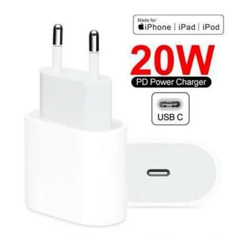 Fonte Carregador Turbo  Carga Rápida 20W Tipo C USB-C Compatível Iphone Android IOS Apple Celular Smartphone SEM CABO