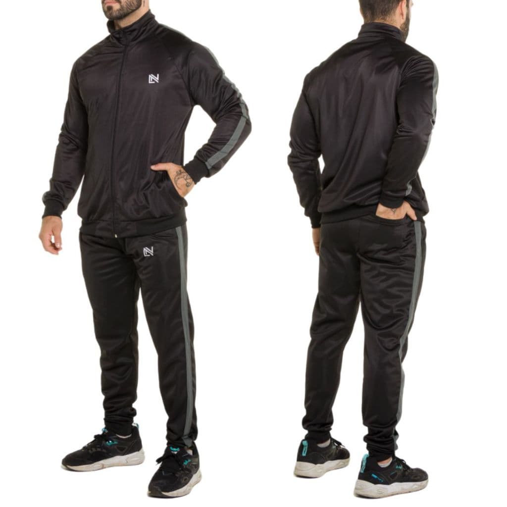 Conjunto Agasalho Masculino Calça e Jaqueta Flanelado forrado Academia
