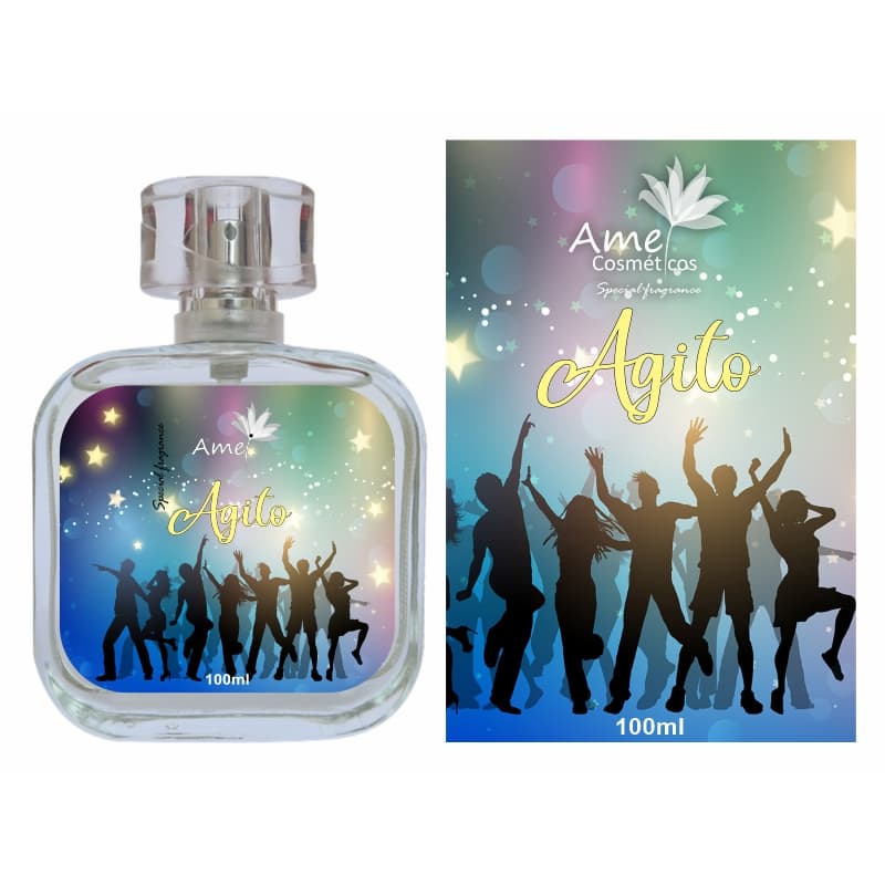 Perfume Agito Feminino Amei Cosméticos Alta Fixação 33% de Essência Importada EDP