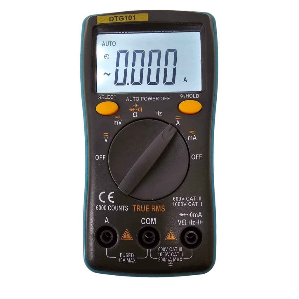 Multimetro Digital True Rms Capacímetro Frequência Dtg-101