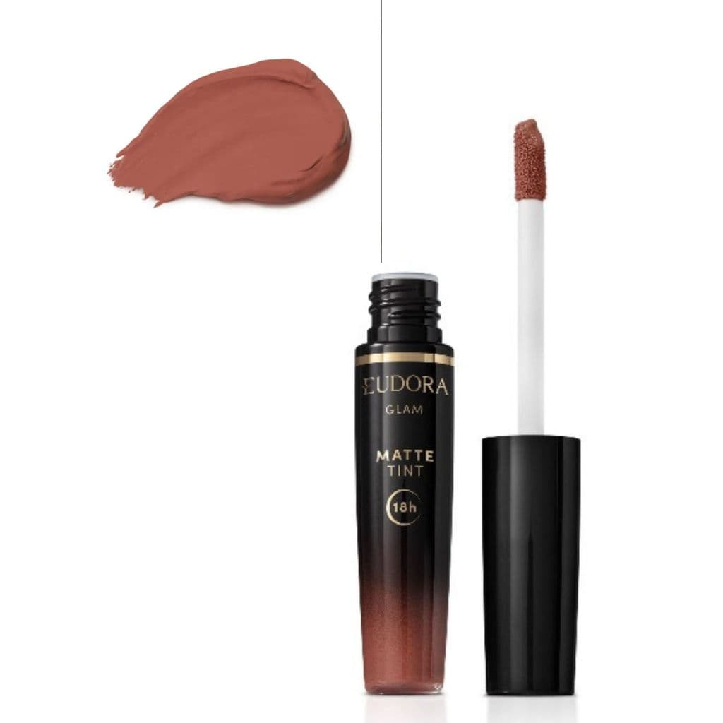 Batom Líquido Nude Icônico Glam Matte Tint 4g - 18 HORAS EUDORA