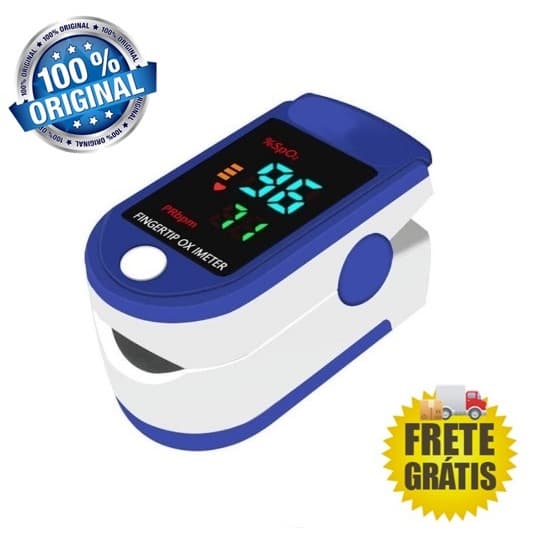 Oxímetro De Dedo Medidor De Saturação Oled Digital Indicador Oxigênio No Sangue Top