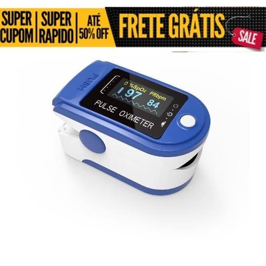 Oxímetro de Dedo de Pulso Digital Batimento Cardíaco Monitor de Frequência Top
