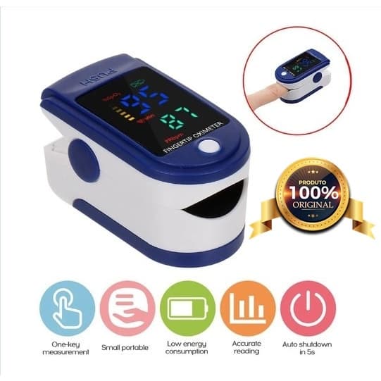 Oxímetro De Pulso De dedo  Mini SpO2 Monitor De Oxigênio Saturação Dispositivo De Medição De Frequên Top