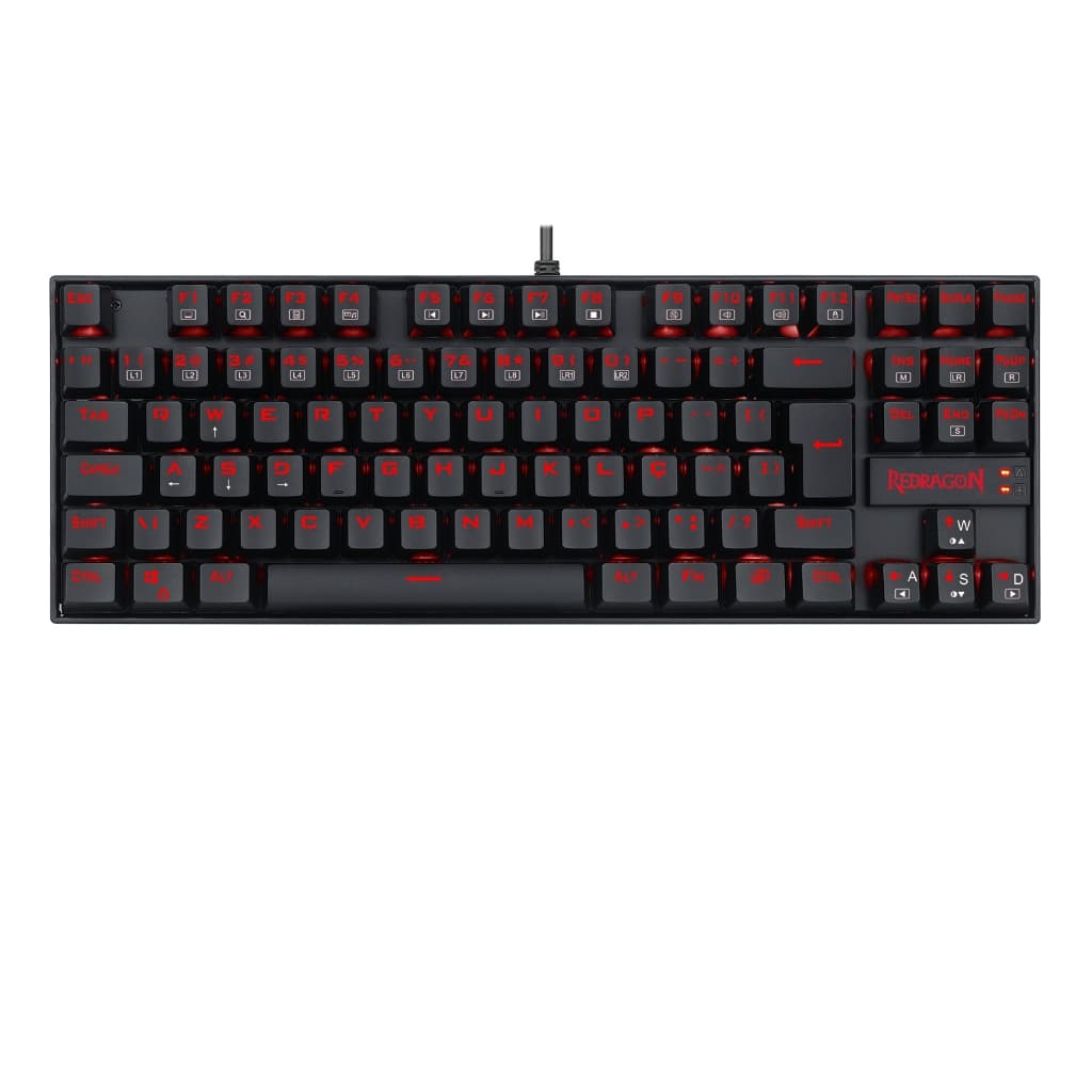Teclado Mecânico Gamer Redragon Kumara Single Color LED Vermelho Switch