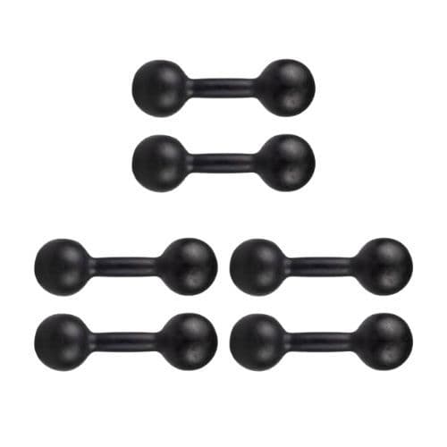 Kit 3 Halteres Par 1kg + Par 2kg + Par 3kg Pintados Treino com Pesos Exercícios