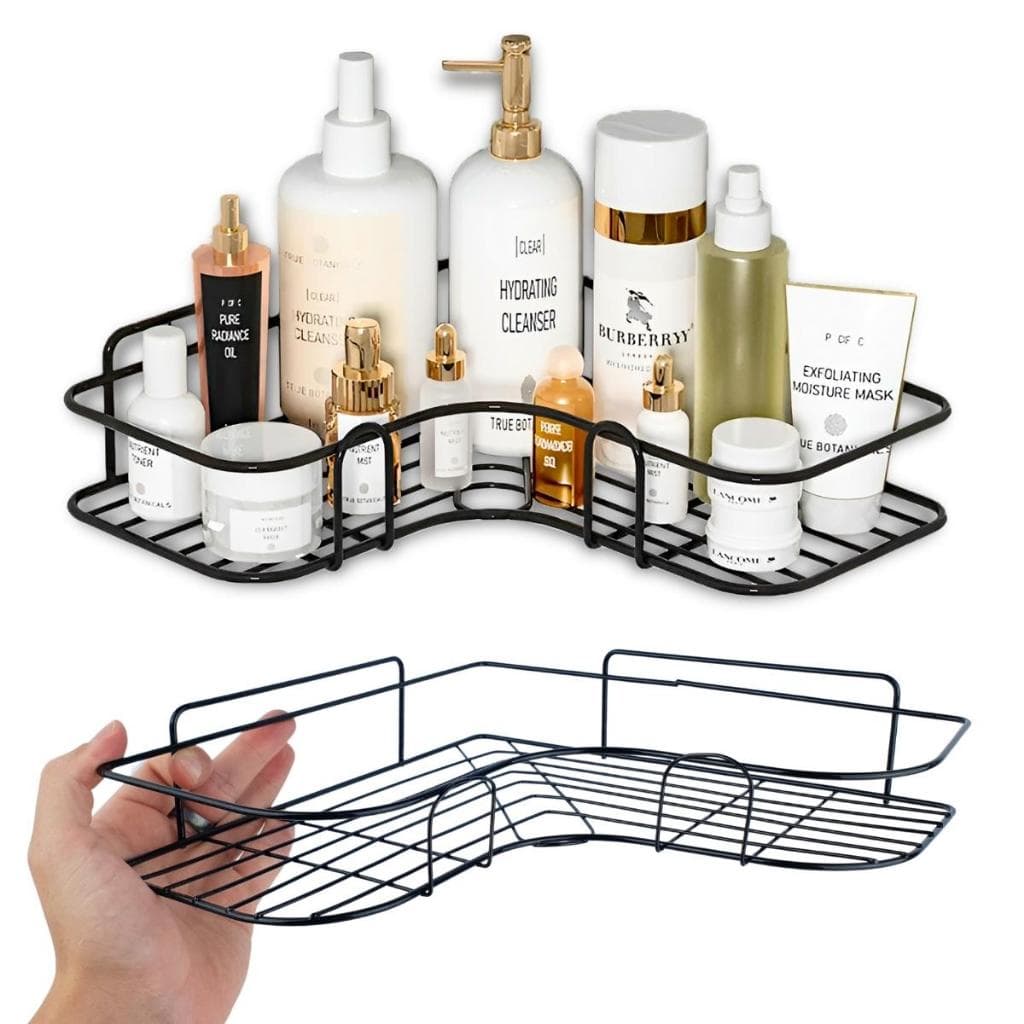 Kit 2 Suporte Porta Shampoo E Sabonete - De Canto Parede Banheiro - Mazzal