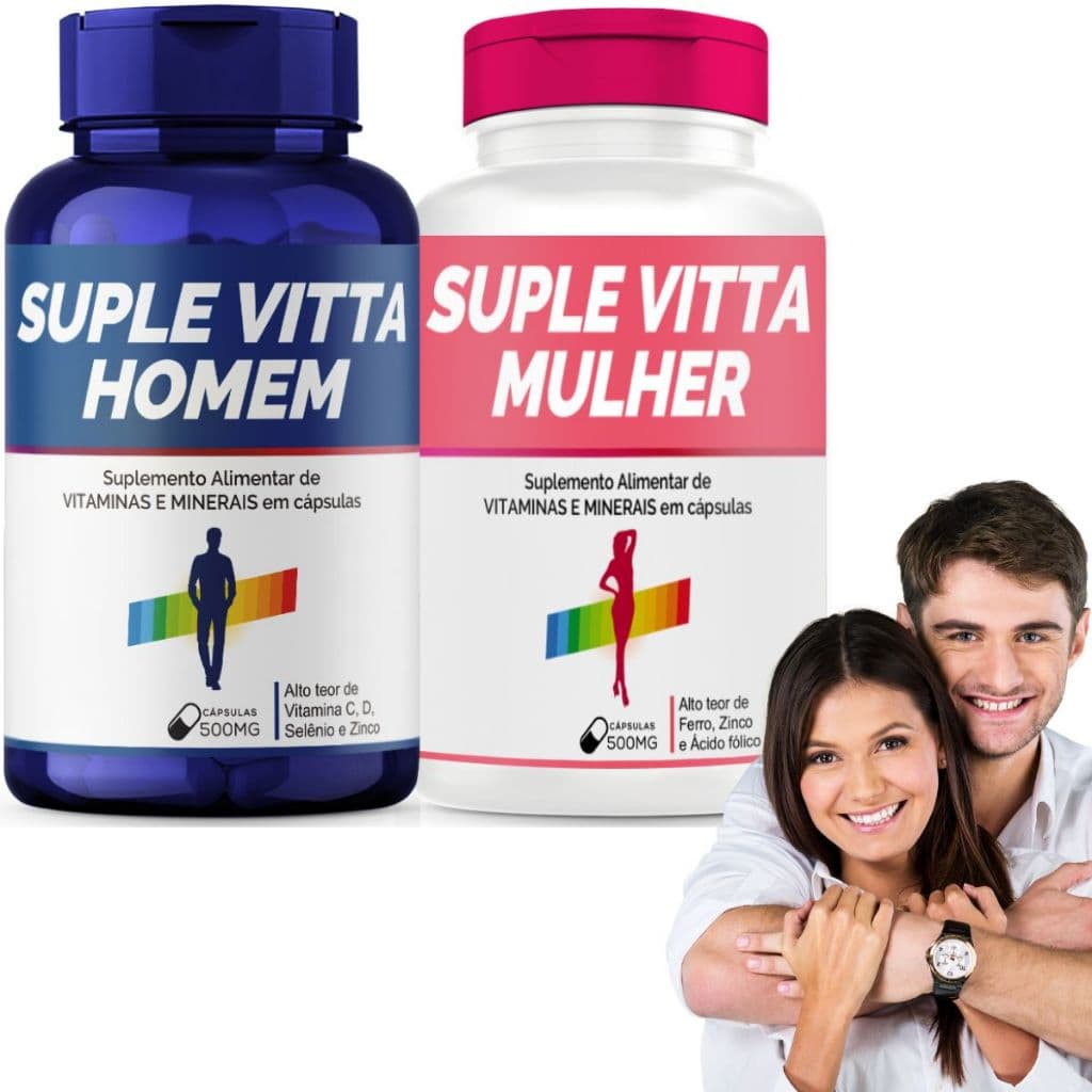 Kit Completo para Saúde Masculina e Feminina: Complexo B, Vitamina C, Vitamina A e Mais