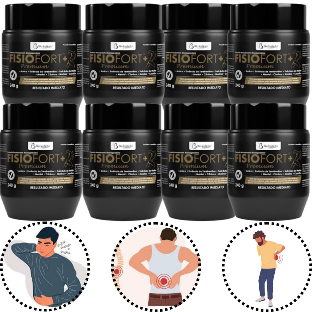 Kit 8 Pomada Pote Preta Premium Original Anti-Inflamatória Resultado Garantido