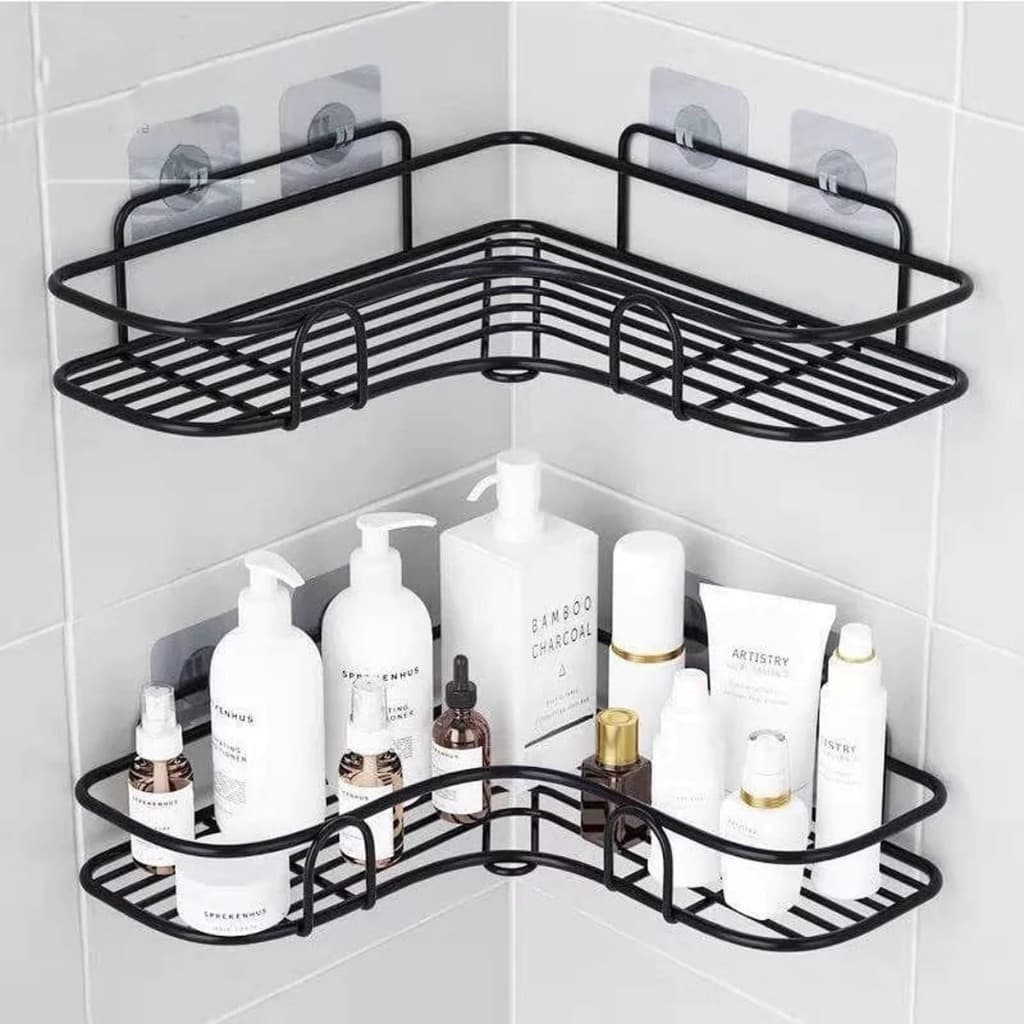 Kit 2-4 Prateleira Suporte Parede Aramada De Canto Em L Casa Moderna