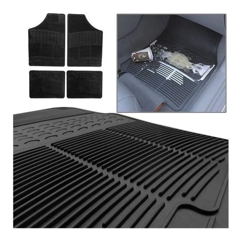 Tapete para Carro Carpete Emborrachado PVC Reforçado Flash Tapetes Antiderrapante Alta Durabilidade