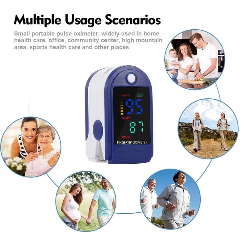 Oximetro De Dedo Digital Led Portatil Batimento Cardiaco Pulso