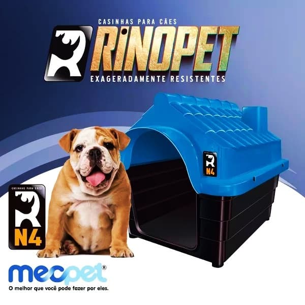 Casa Pet Numero 4 - Casinha Cachorro Plástica Desmontável - Mec Pet