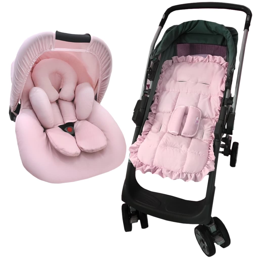 Capa de Carrinho e Bebê Conforto: Capota Solar, Protetores Cinto e Apoio Redutor - 6 Peças