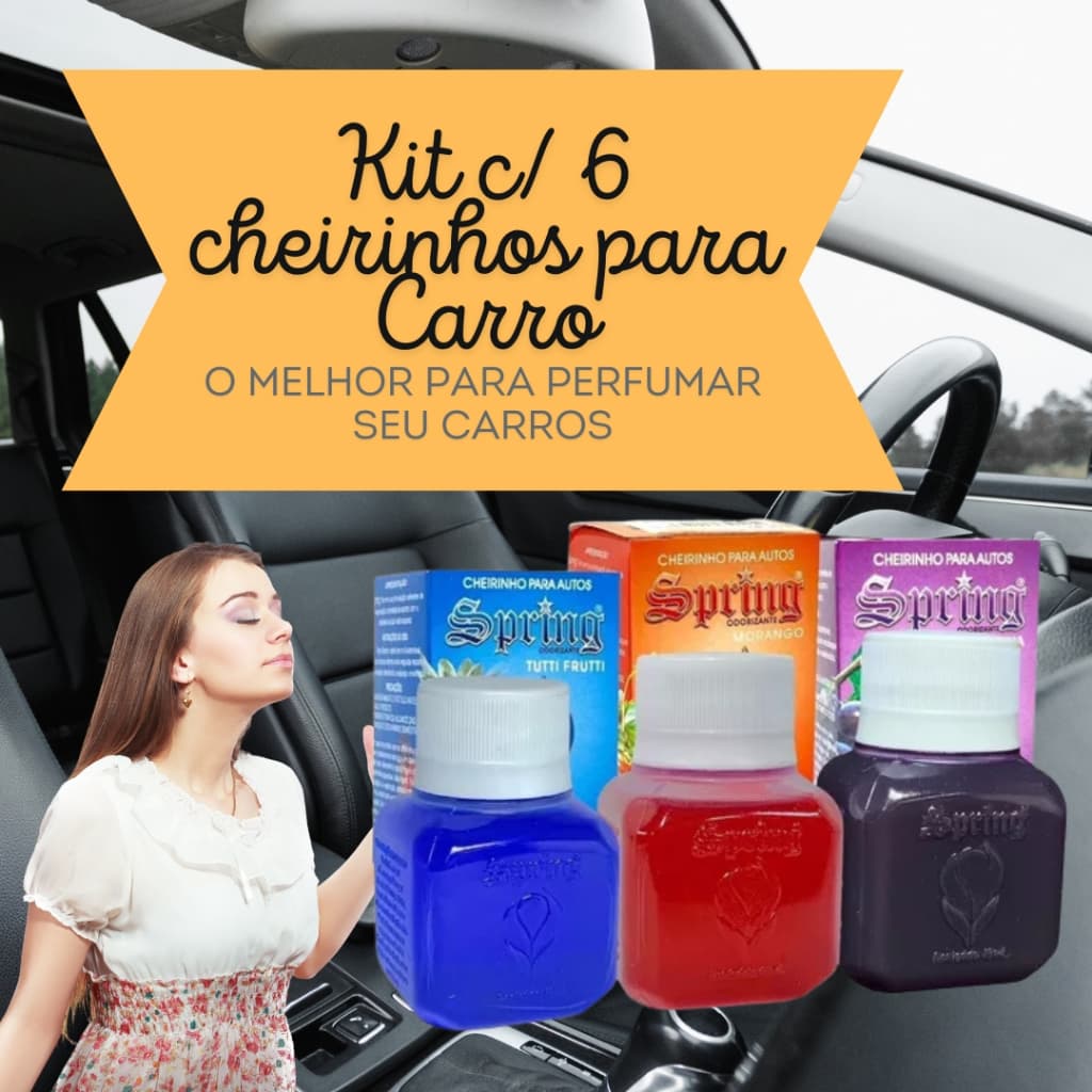 kit c/ 6un Cheirinho para Carro | aromatizante para carro | caminhoneiro