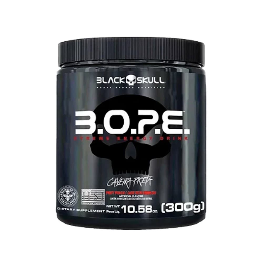 B.O.P.E. Pré Treino Frutas Vermelhas 300g Black Skull