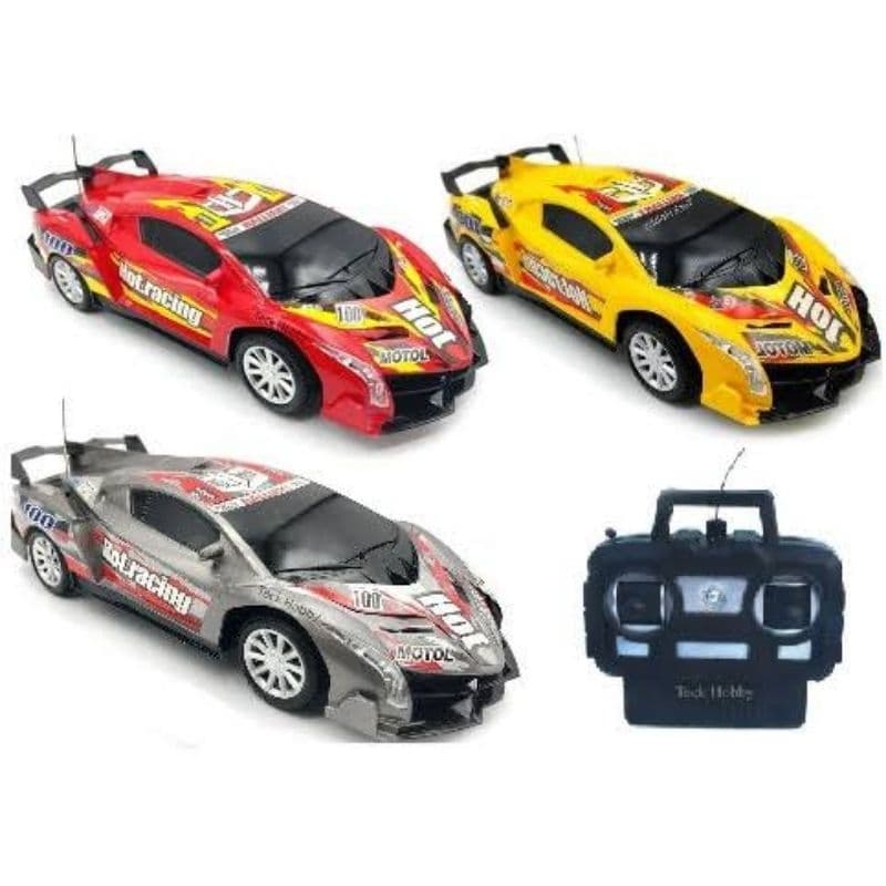 Carrinho controle remoto total 4 funções com luz escala 1:24