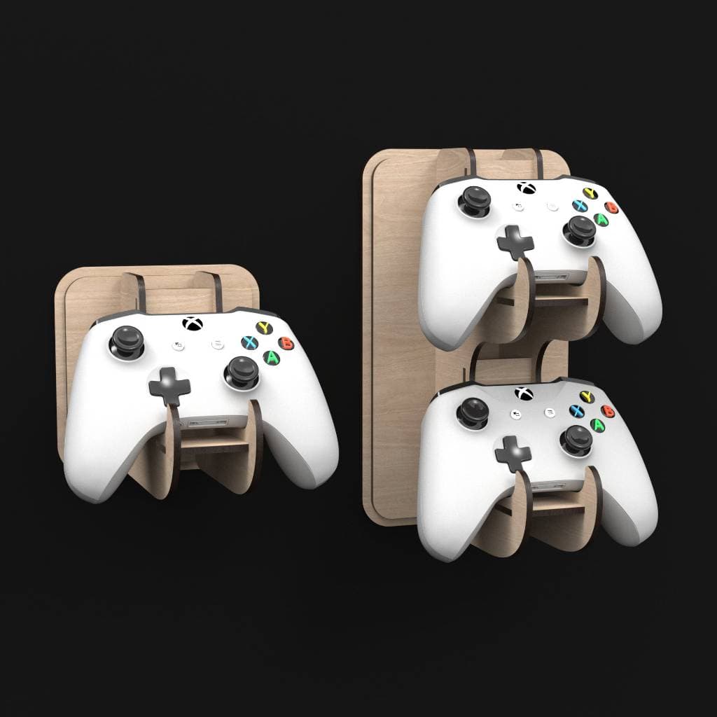 Suporte De Parede Controle Vídeo Game E Headset Fone Mdf 3mm