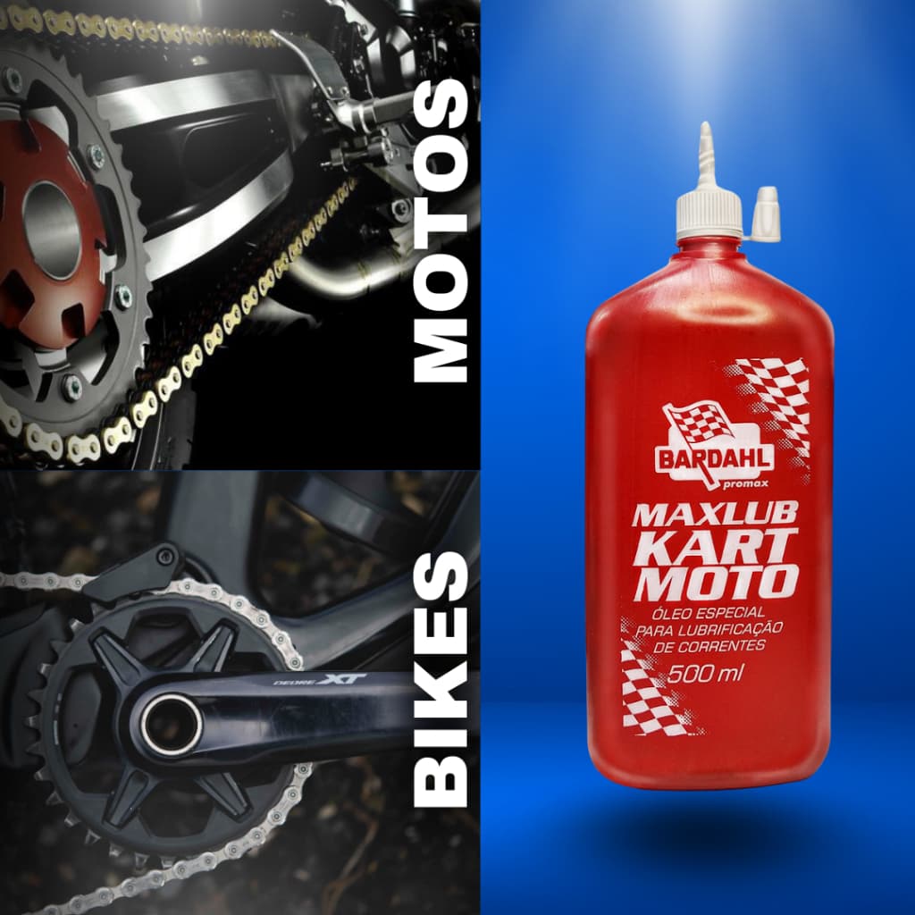 Óleo Lubrificante Especial para Correntes de Moto e Bicicleta - Bardahl Maxlub Kart Moto ORIGINAL