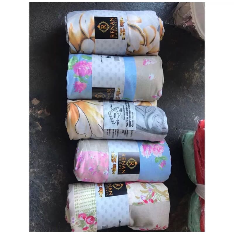 Kit Com 4 Jogos De Lençol Casal 3 Peças Estampado Lençol De Baixo Mais 2 Fronhas