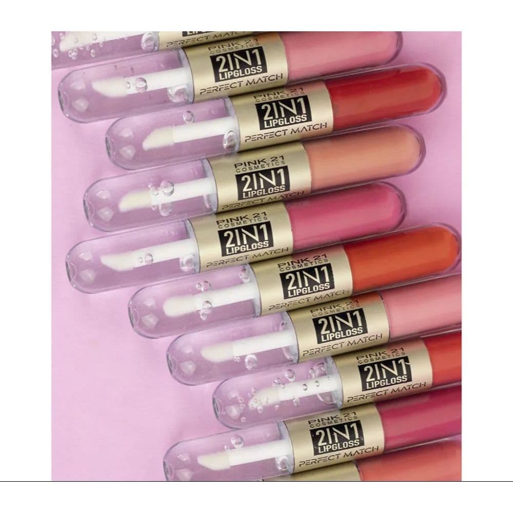 Batom Líquido Matte e Gloss 2 in 1 Perfect Match Pink 21 CS3118
