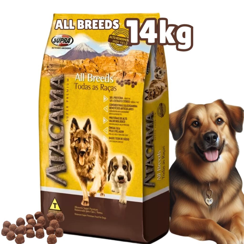 Ração Para Cães Super Premium Atacama 14 kg - Ração atacama